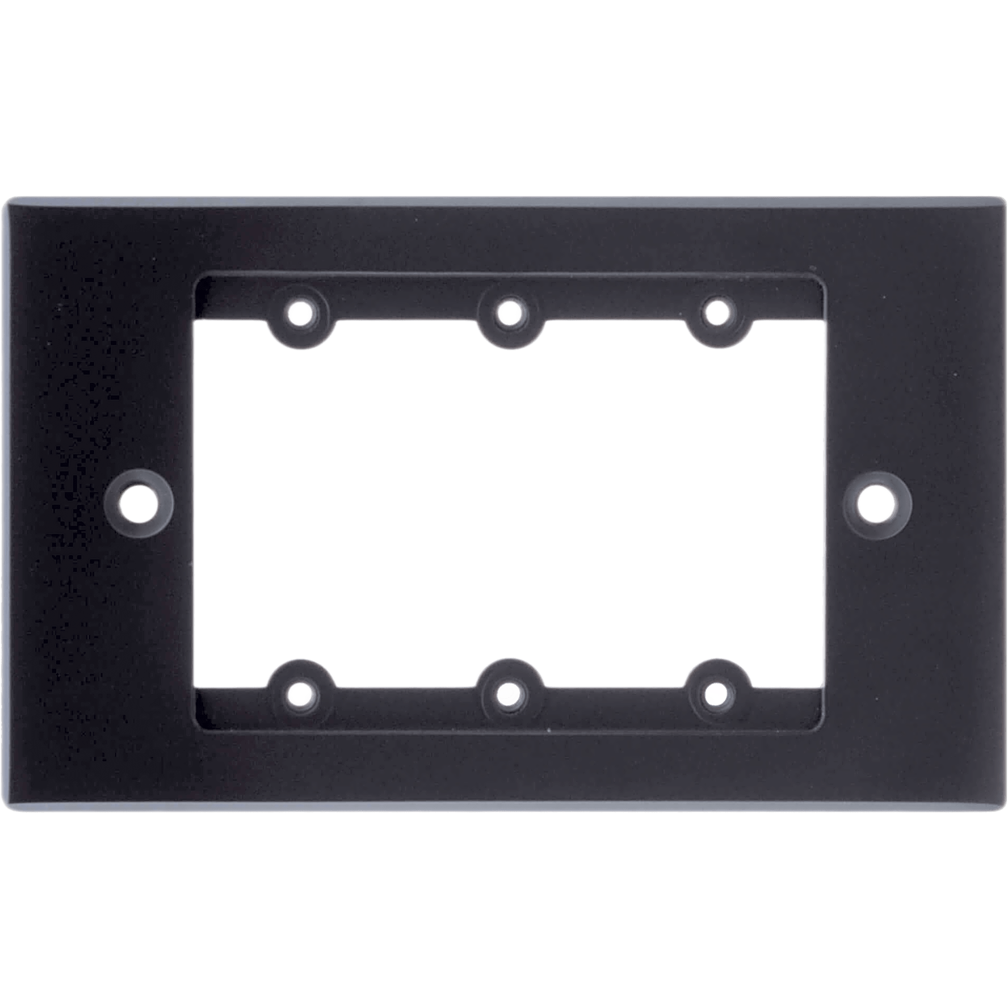 Frame para Wall Plate Inserción | 1 Gang | Metal | Version USA | Incluye Inserciones y Tornillos | Negro