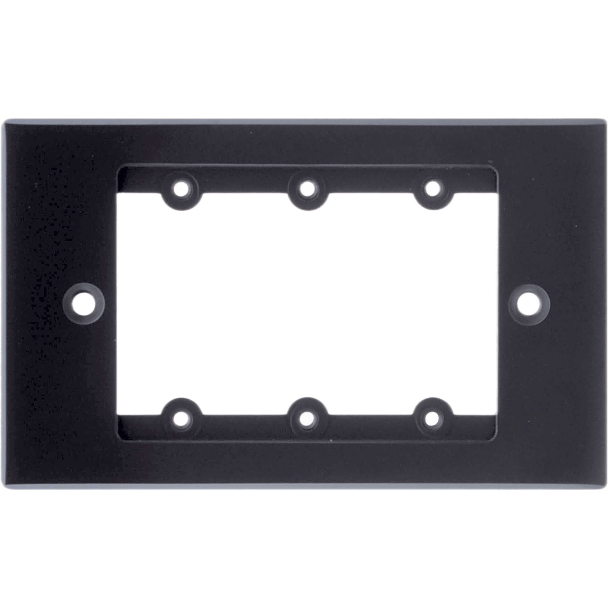 Frame para Wall Plate Inserción | 1 Gang | Metal | Version USA | Incluye Inserciones y Tornillos | Negro