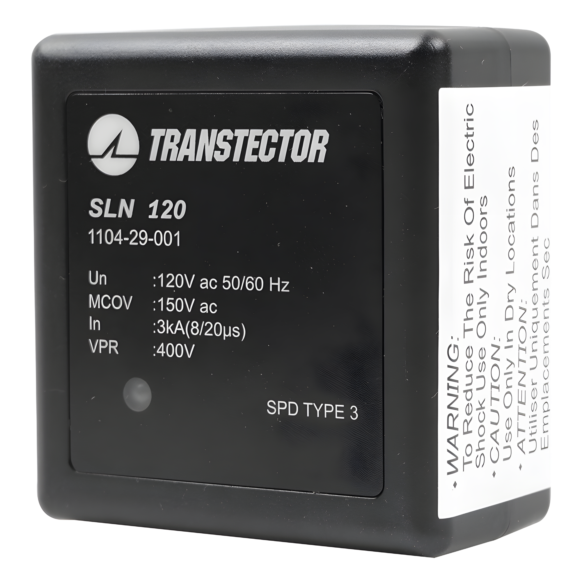 Protector Sobretensión 120 VAC / SASD / Clavija 5-15R / 5 kA / Plug-in / UL 1449