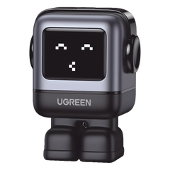 Cargador Mini GaNRobot 30W serie UNO | 1 USB-C de Carga Rápida | Tecnología GaN II | Multiprotocolo PD/QC/SCP/FCA | Carga Inteligente | Pantalla LED | Zapato Magnético Extraíble | Thermal Guard | Color Negro.