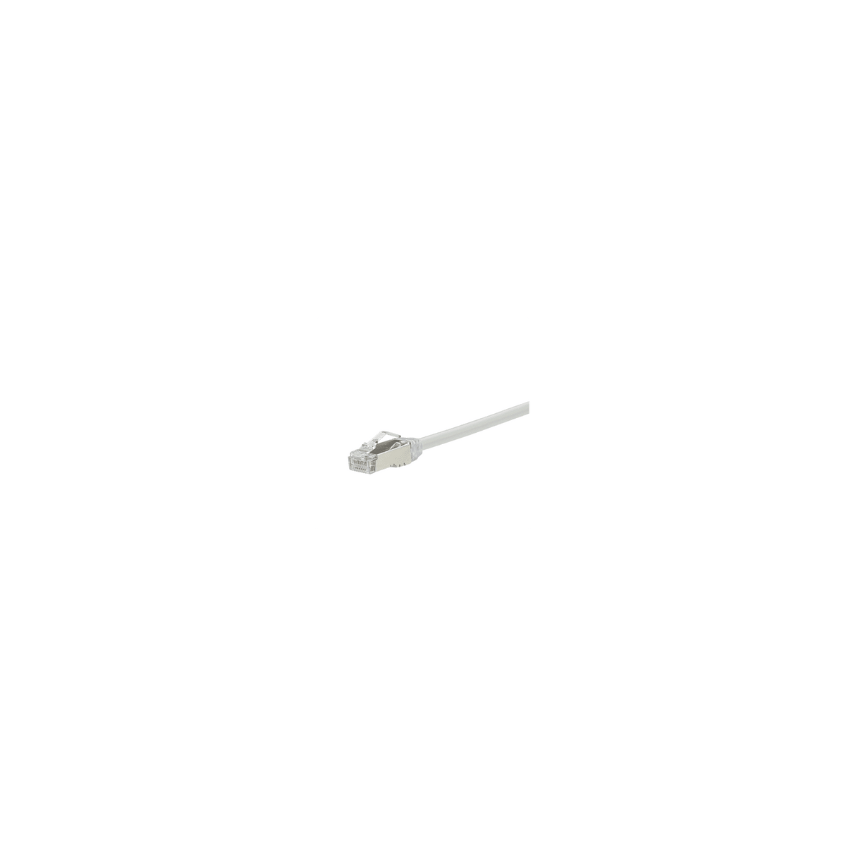 Patch Cord Cat6A, Diametro Reducido 28 AWG, Blindado S/FTP, CM/LS0H, 0.5 Metros (1.64 Pies), Color Blanco