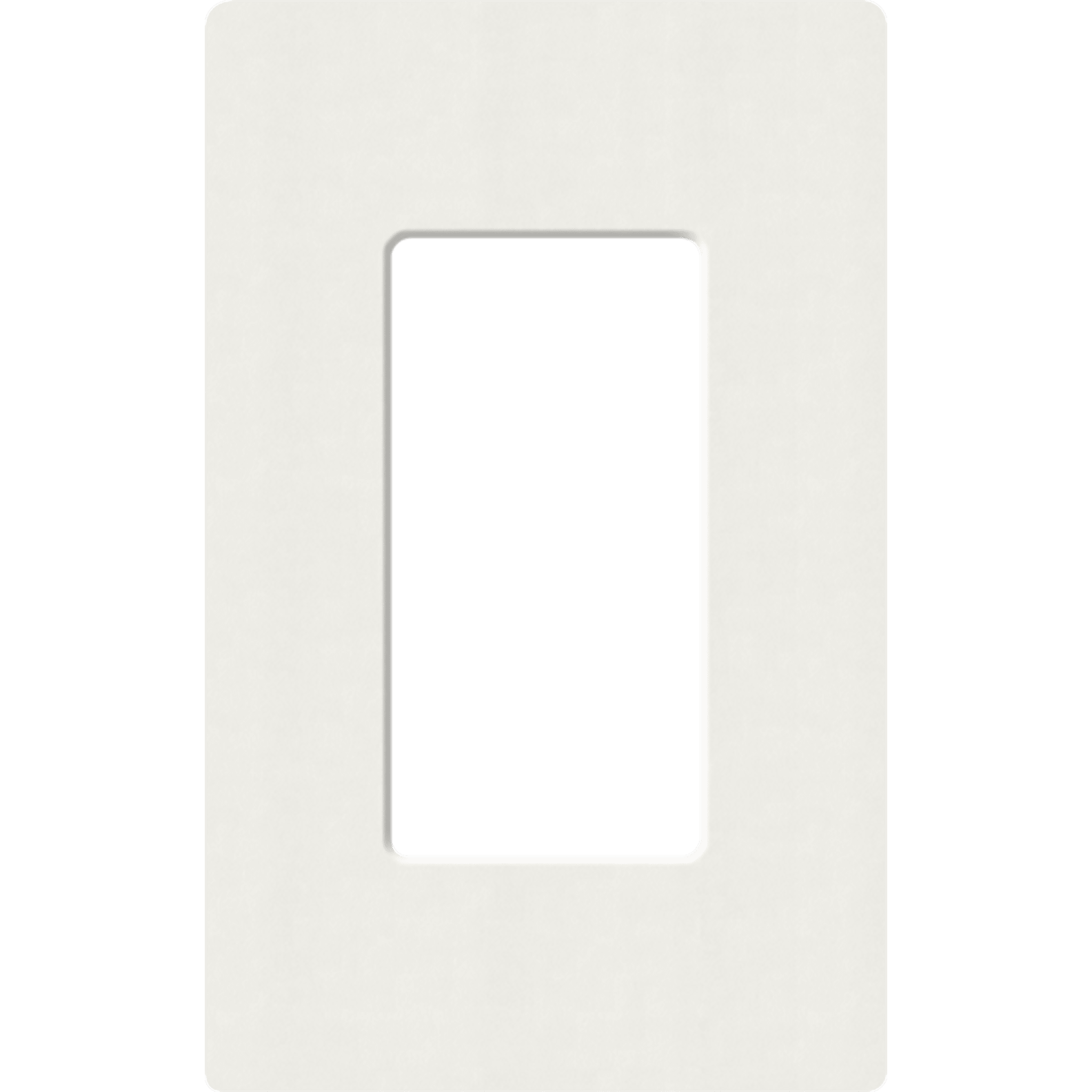 Placa de pared 1 espacio, para atenuador (dimmer), apagador ó control remoto inalámbrico LUTRON.