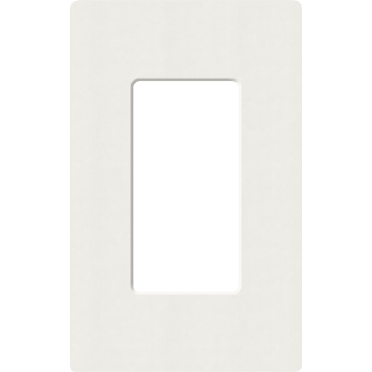 Placa de pared 1 espacio, para atenuador (dimmer), apagador ó control remoto inalámbrico LUTRON.