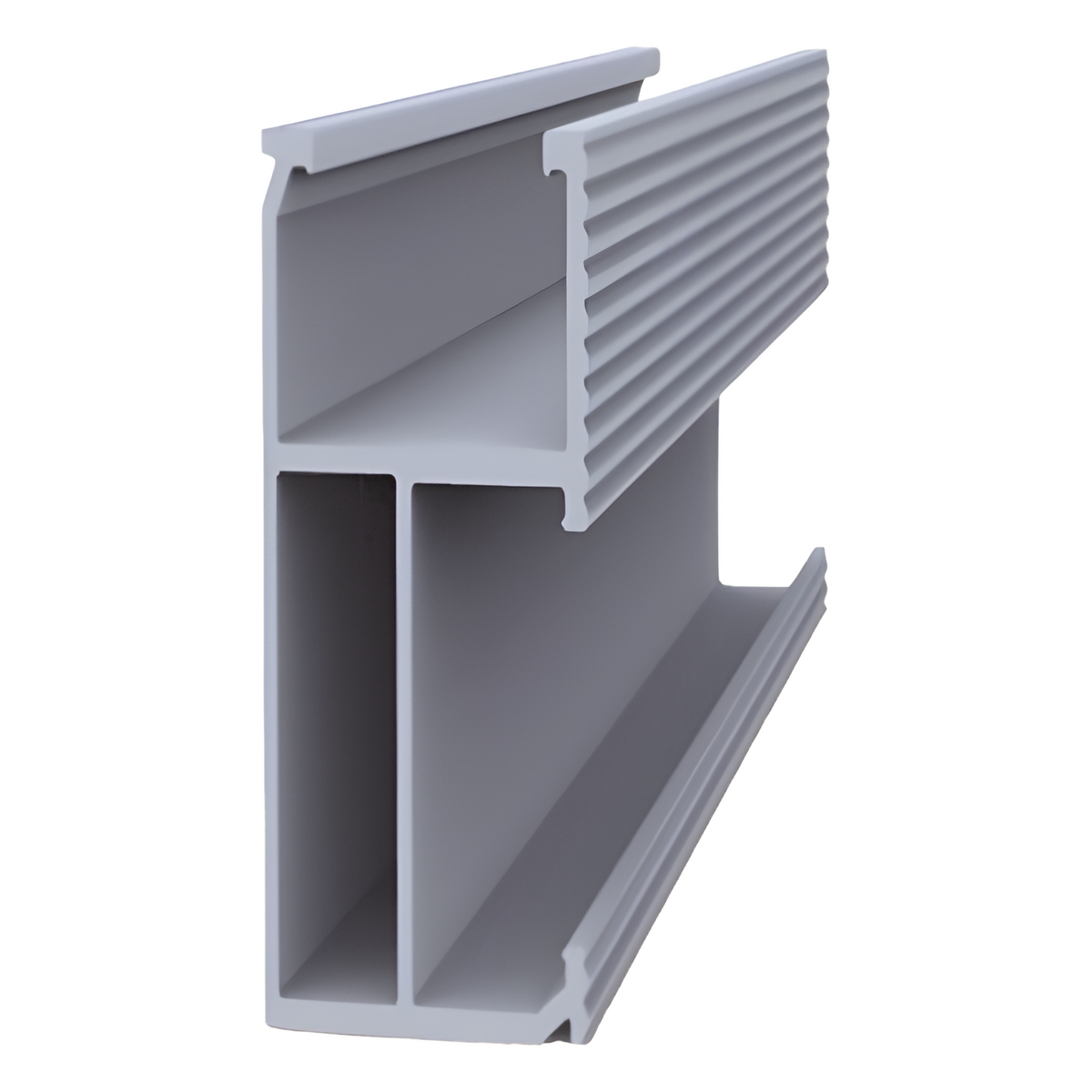 Riel 8 para montaje de módulos fotovoltaicos de aluminio anodizado de 2700mm.