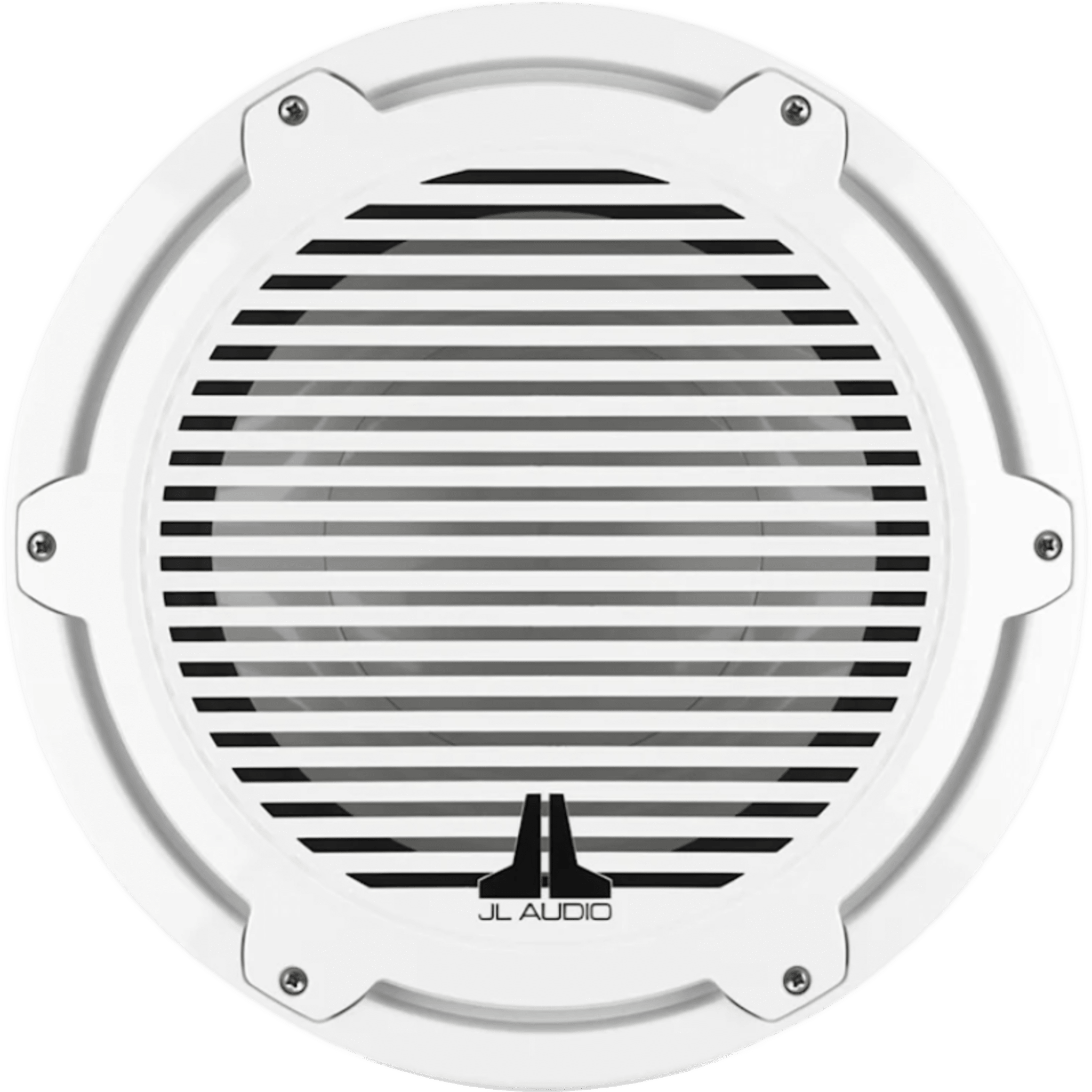 Subwoofer Náutico 12" (304.8 mm) / Rejilla Clásica Blanca / Deflector Infinito / 600 W RMS / Impedancia 4 &Omega; / Sensibilidad 86.7 dB / Bobina de Voz 4" (102 mm) / Cono de Polipropileno Relleno de Mica / Diámetro 356 mm (