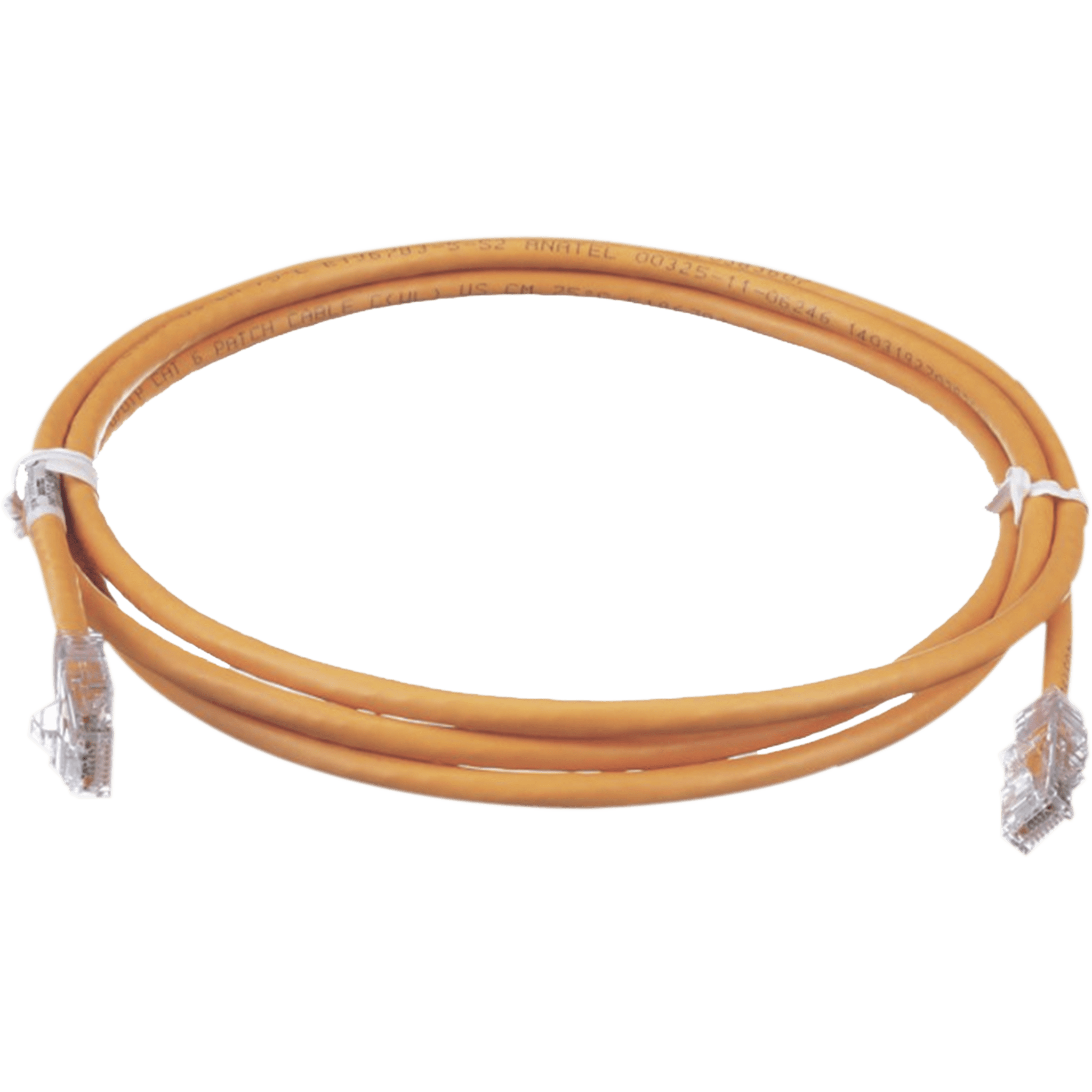 Cable de Parcheo TX6, UTP Cat6, 24 AWG, CM, Color Naranja, 1 Pies