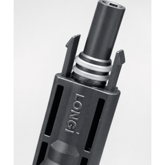 Conector Solar MC4 LONGi Sea-Shield / 1500 Vcc / 40 A (IEC) / 30 A (UL) / IP68 Sumergible 1.2 m (3.9 ft) / Doble Anillo de Sellado / Cable 4-6 mm²