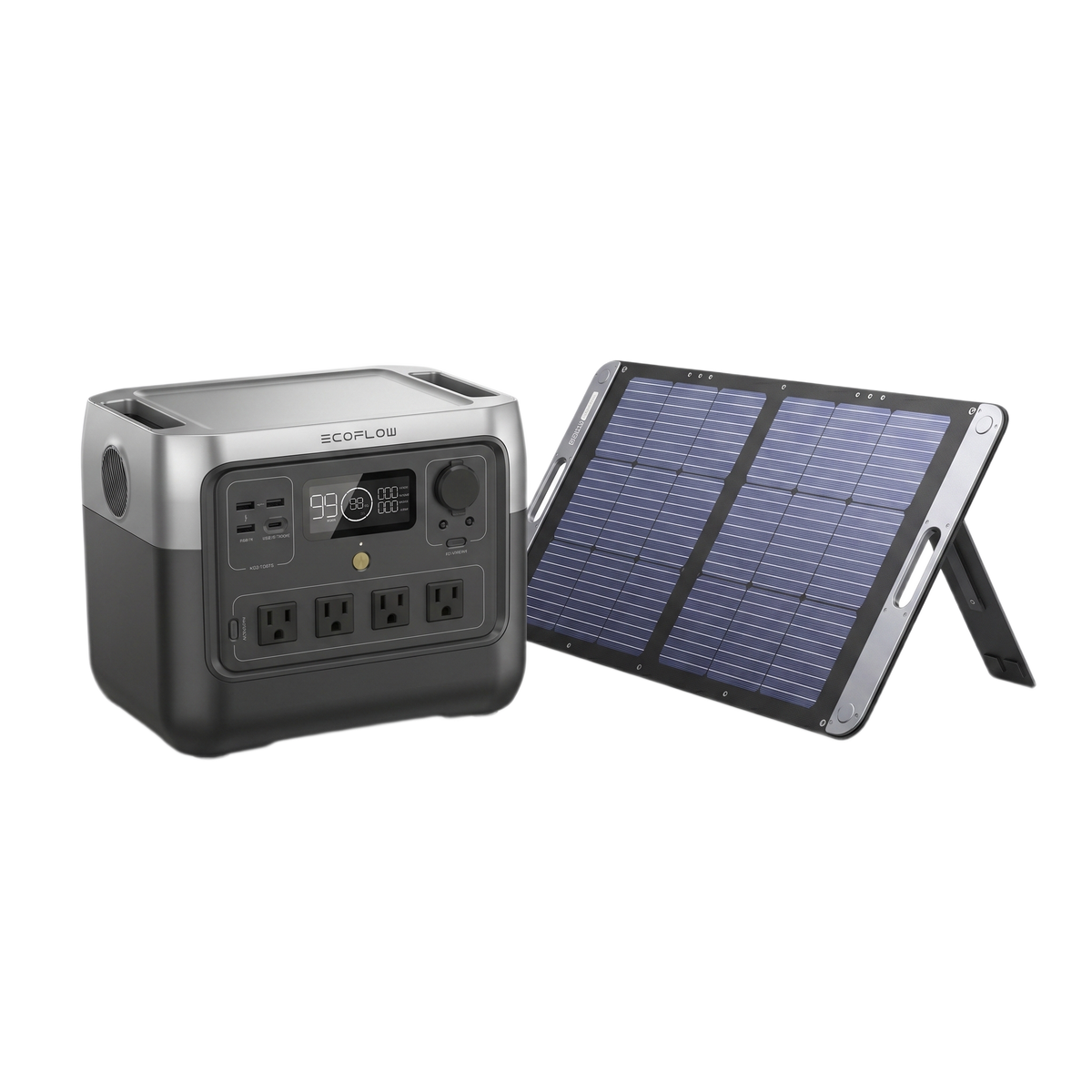 Kit de Energía Portátil / Estación 768 Wh / Salida AC 800 W (1600 W X-Boost) / Panel Solar 200 W / Batería LiFePO4 / IP67