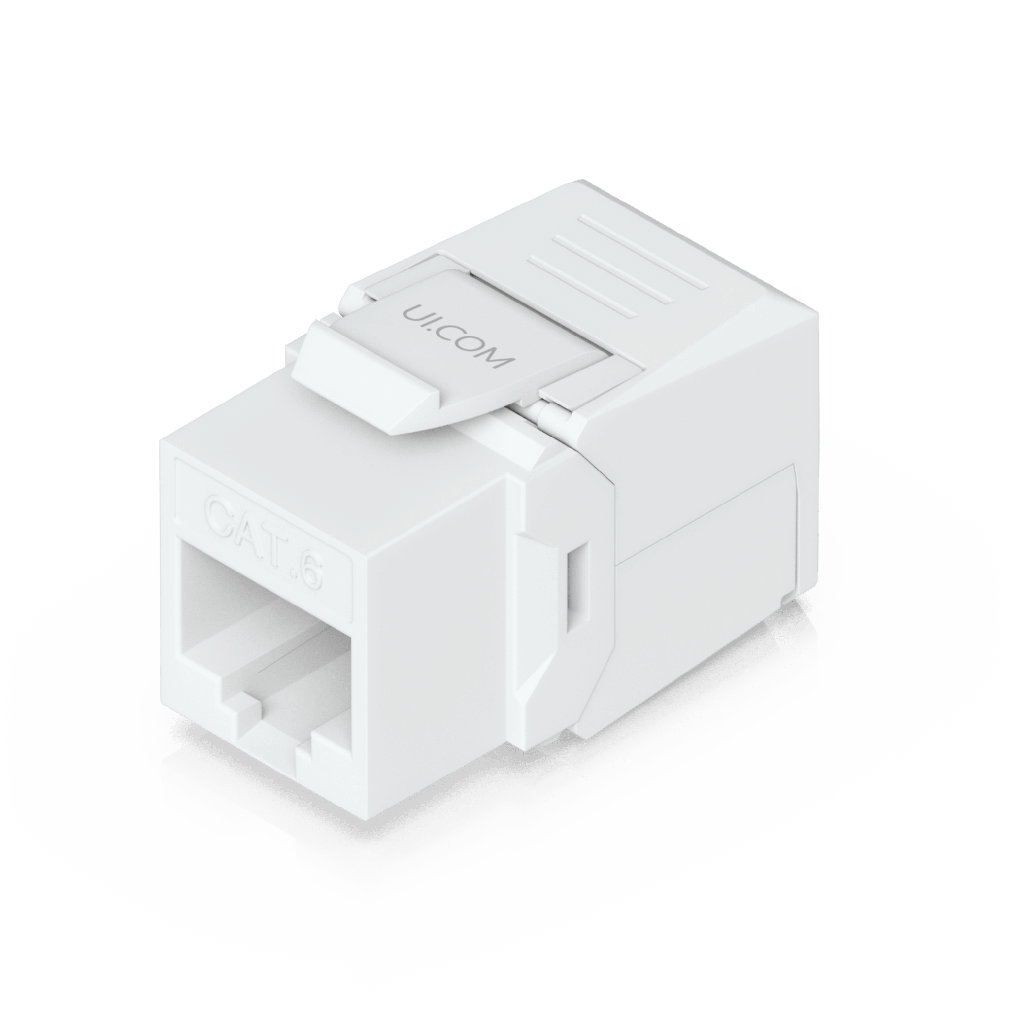 Keystone Jack Cat6 Tipo Toolless para Terminación sin Herramientas, Instalación Snap-In en Patch Panel, Paquete con 12 Piezas
