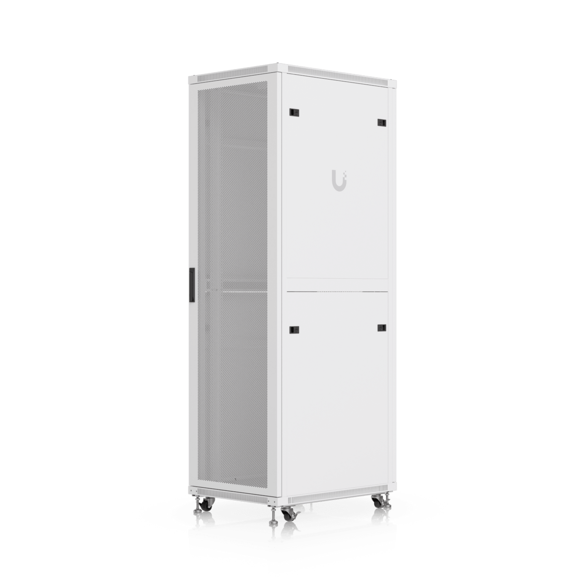 UACC Rack Cabinet 42U (600 × 800 mm) – Gabinete de Piso Totalmente Ensamblado con Ventiladores Integrados, Paneles Removibles, Ruedas con Seguro y Puerta Frontal Perforada para Óptimo Flujo de Aire