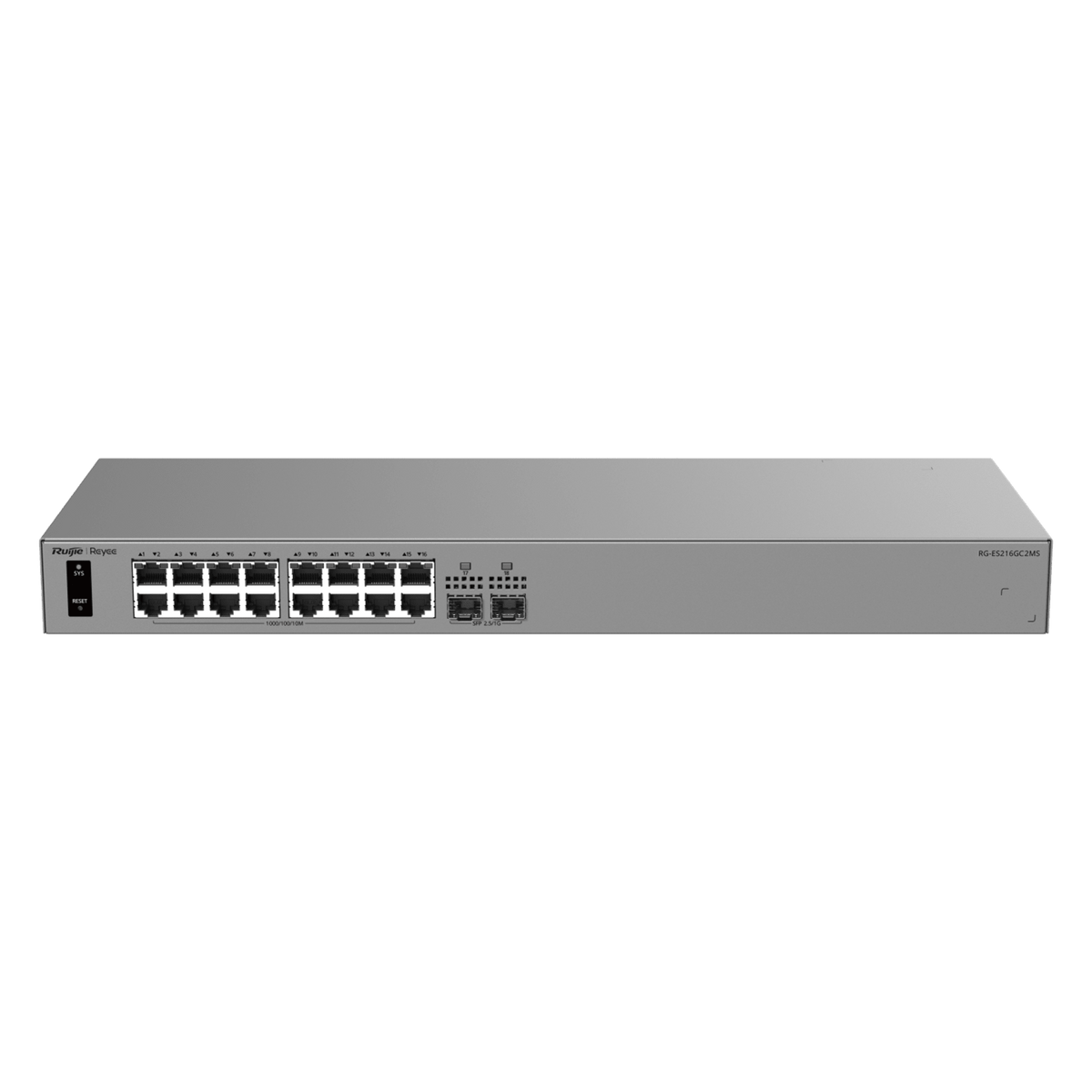 Switch Inteligente Capa 2 / 16 Puertos Gigabit / 2 Puertos SFP 2.5GE / 42 Gbps / Gestión Cloud / ERPS / Diseño Fanless / Modo CCTV / Protección 6 kV