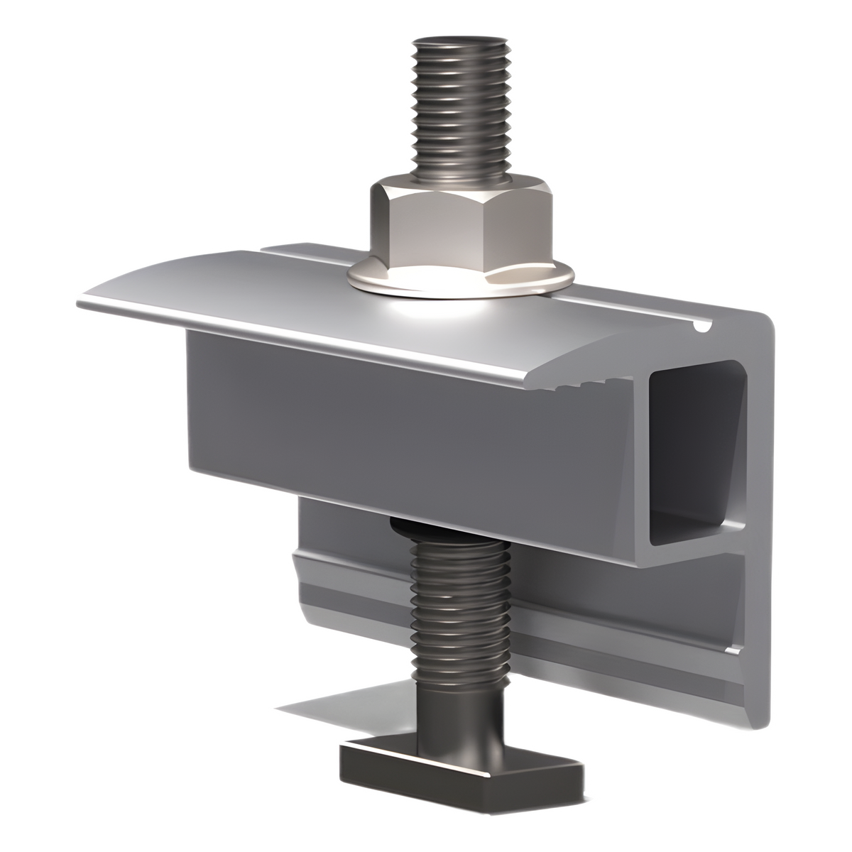Abrazadera Final / End Clamp / Compatible con Módulos 30-40 mm / Para Sistemas N Rail y S Rail  BASEL / Fijación de Paneles Solares