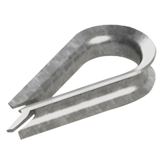 Guardacabos/cuello 3/8" acero electro galvanizado