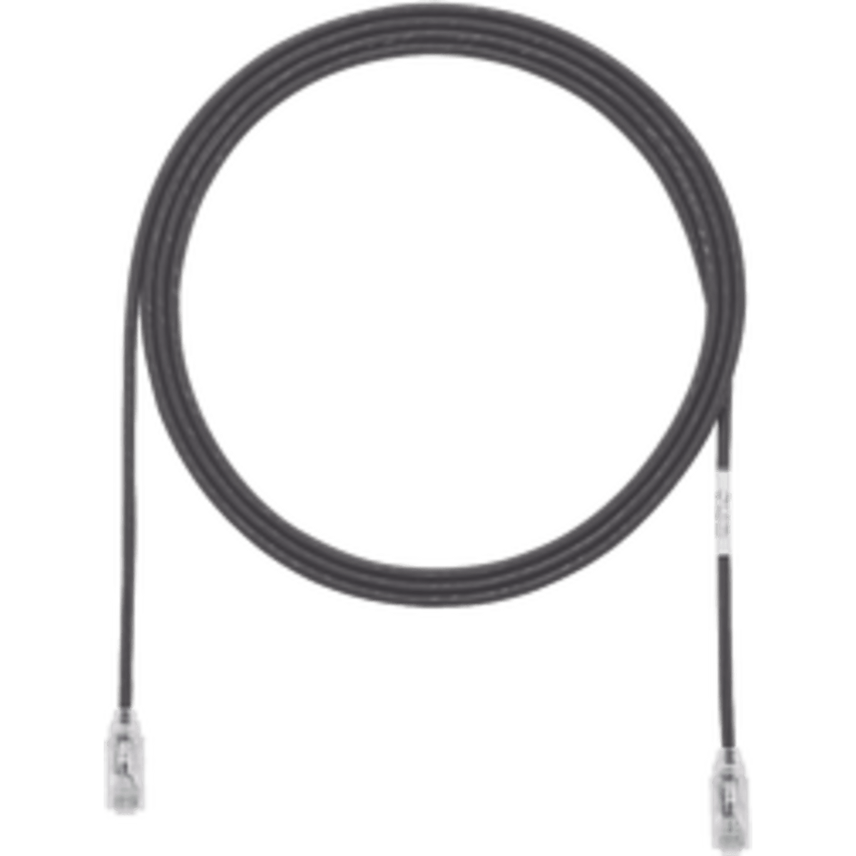 Cable de Parcheo TX6, UTP Cat6, Diámetro Reducido (28AWG), Color Negro, 2 ft.