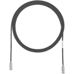 Cable de Parcheo TX6, UTP Cat6, Diámetro Reducido (28AWG), Color Negro, 2 ft.