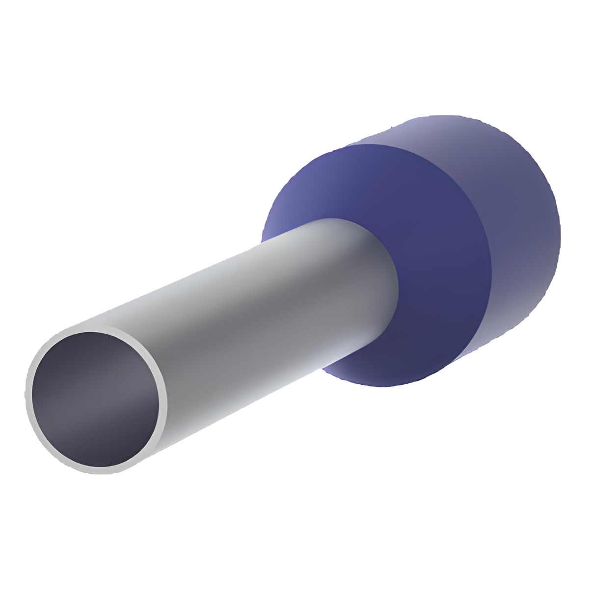 Ferrule Aislado PAN-TERM para Cable 14 AWG, Largo 12mm, DIN Color Azul. Paquete 500 Piezas