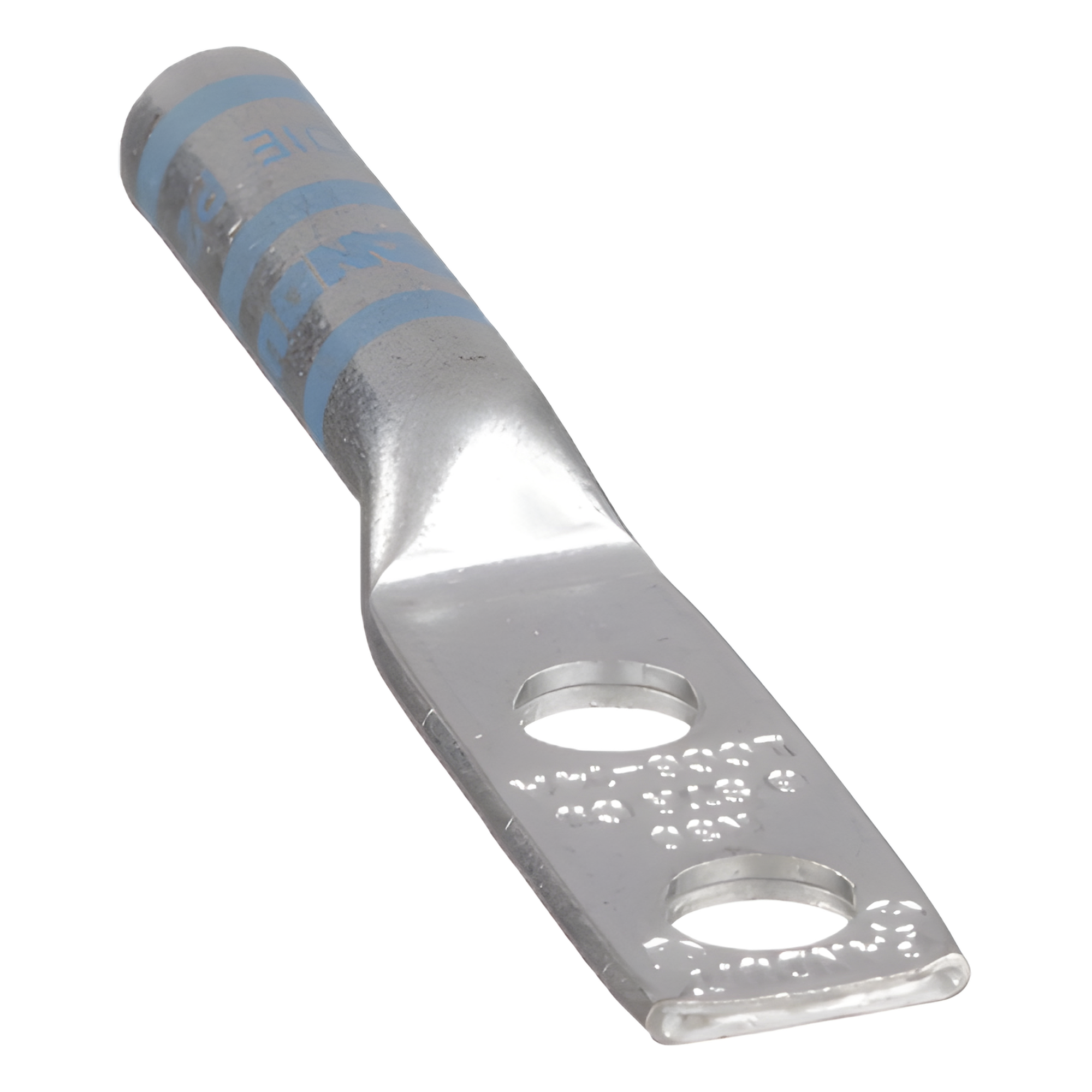 Zapata de compresión LCC6-14A-L para cal. 6 Awg, Doble barreno para tornillo prisionero de 1/4, Espaciado de orificio 16mm, 1 Pz