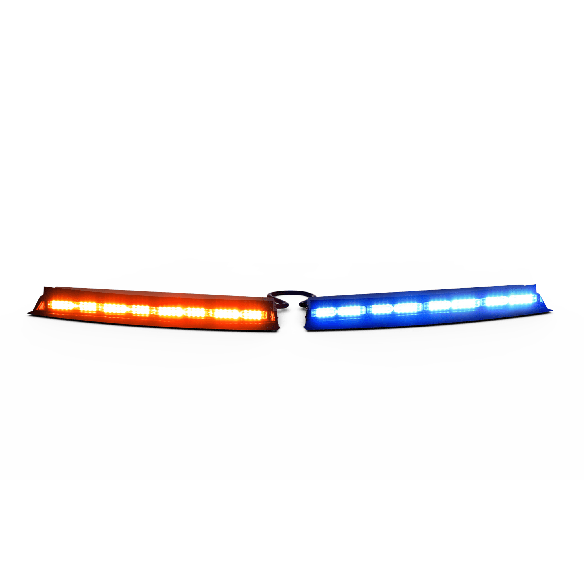 Barra de Luces Para Interior Tipo Visera Universal Tricolor Rojo/Azul/Blanco 144 LED Con Luces De Penetración Sin Bracket, Necesario agregar CZMATSIBSYS