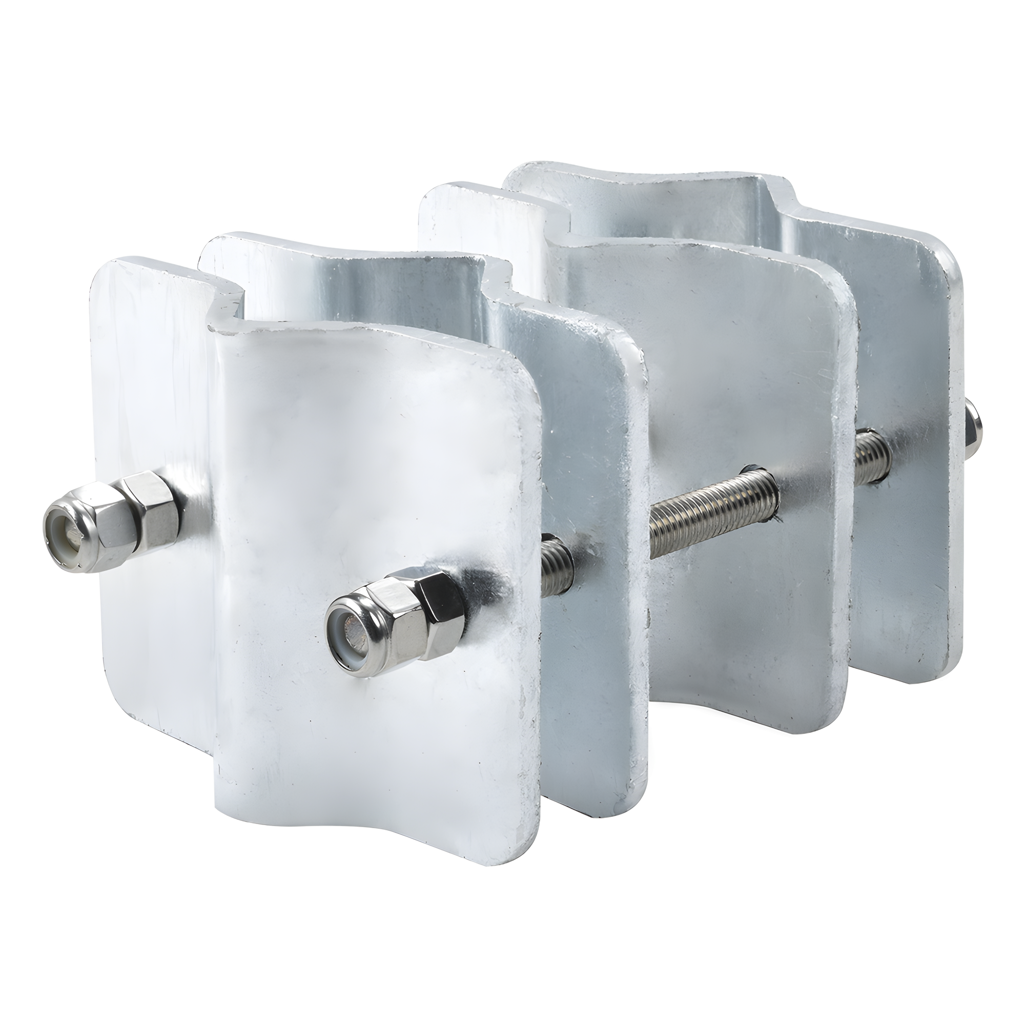 Herraje Adaptador de Mástil para Diámetros desde 3/4" hasta 2-1/4". Galv. en Caliente.