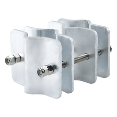 Herraje Adaptador de Mástil para Diámetros desde 3/4" hasta 2-1/4". Galv. en Caliente.