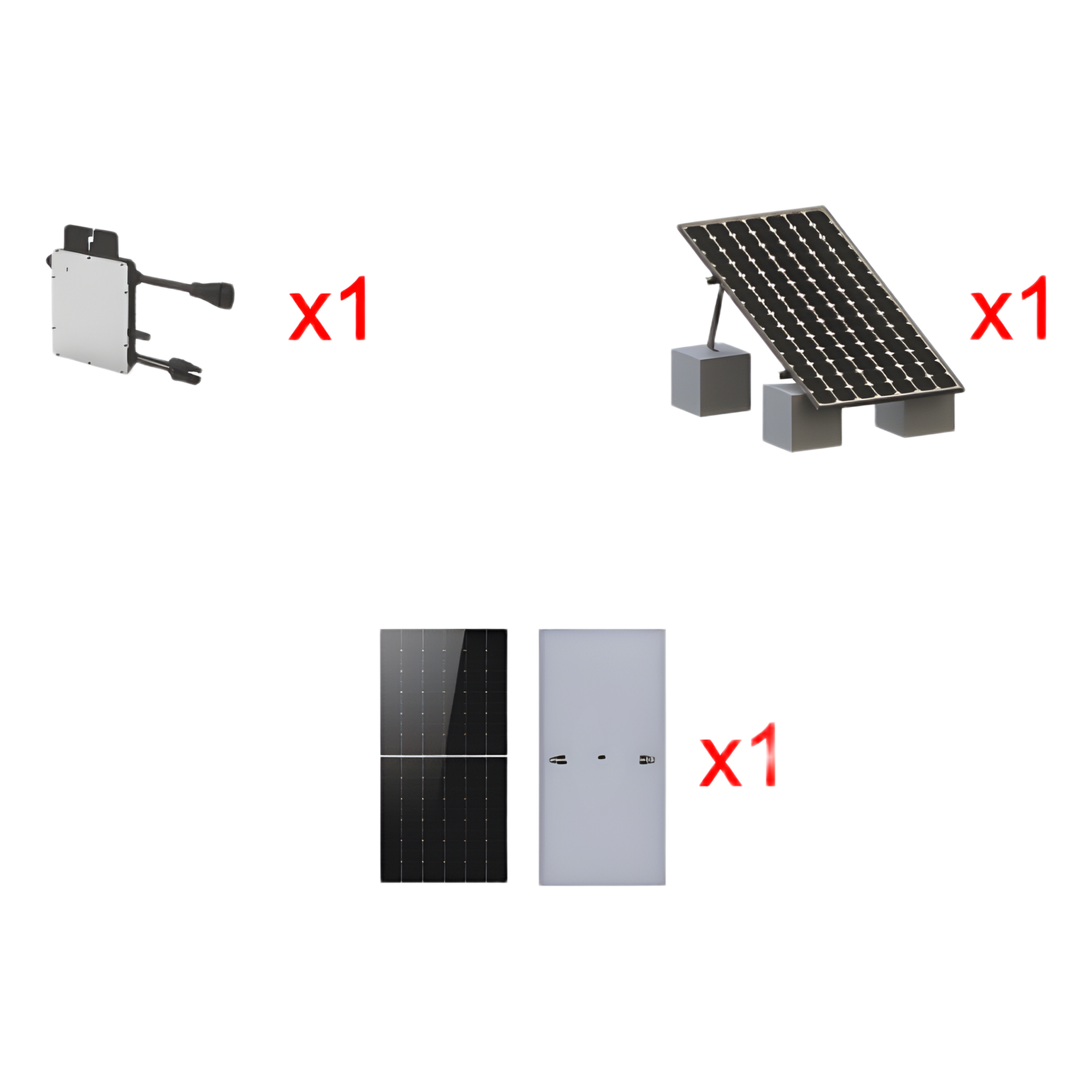 Kit Solar Interconexion  / 500 W  220Vca / Microinversores HOYMILES / Montaje Incluido