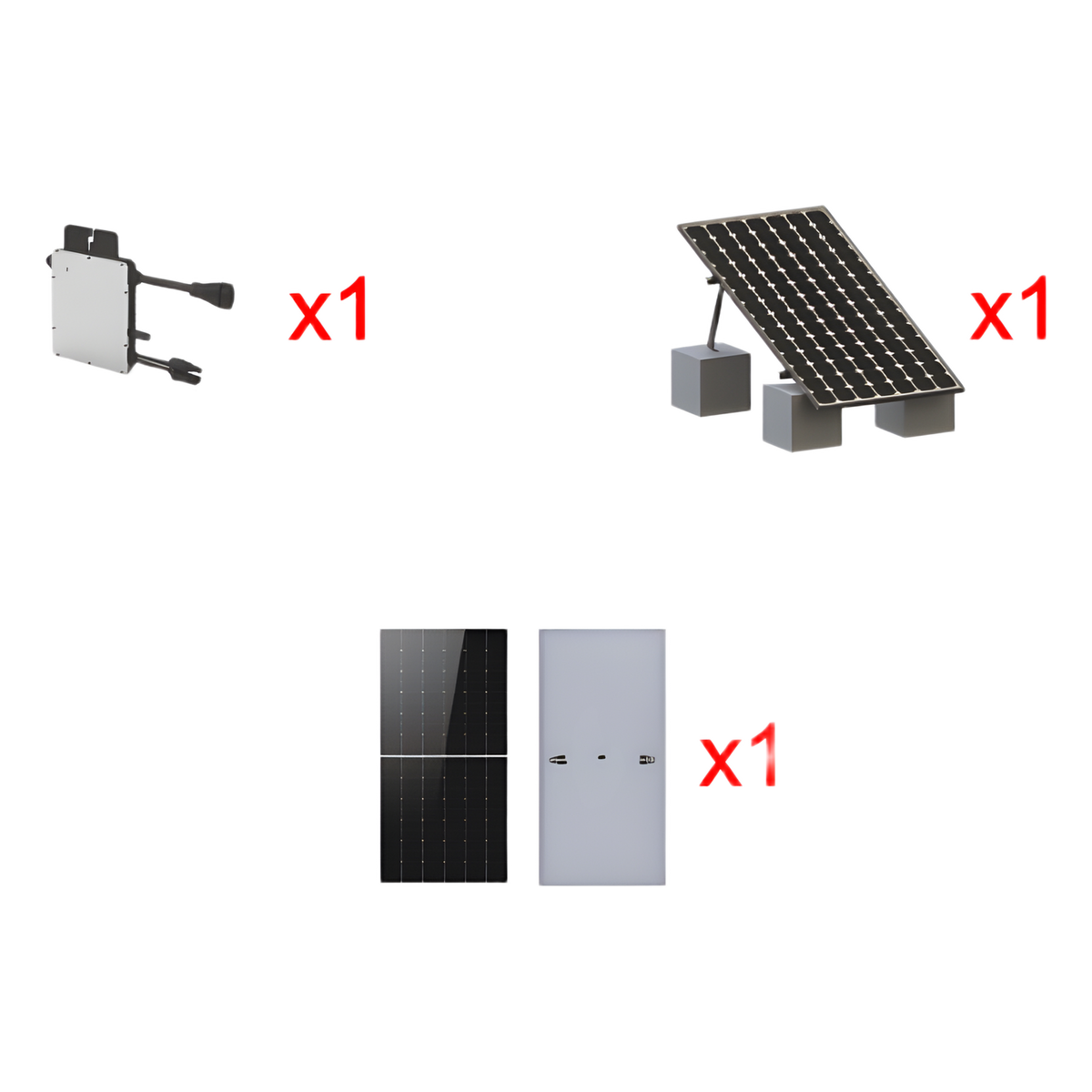 Kit Solar Interconexion  / 500 W  220Vca / Microinversores HOYMILES / Montaje Incluido