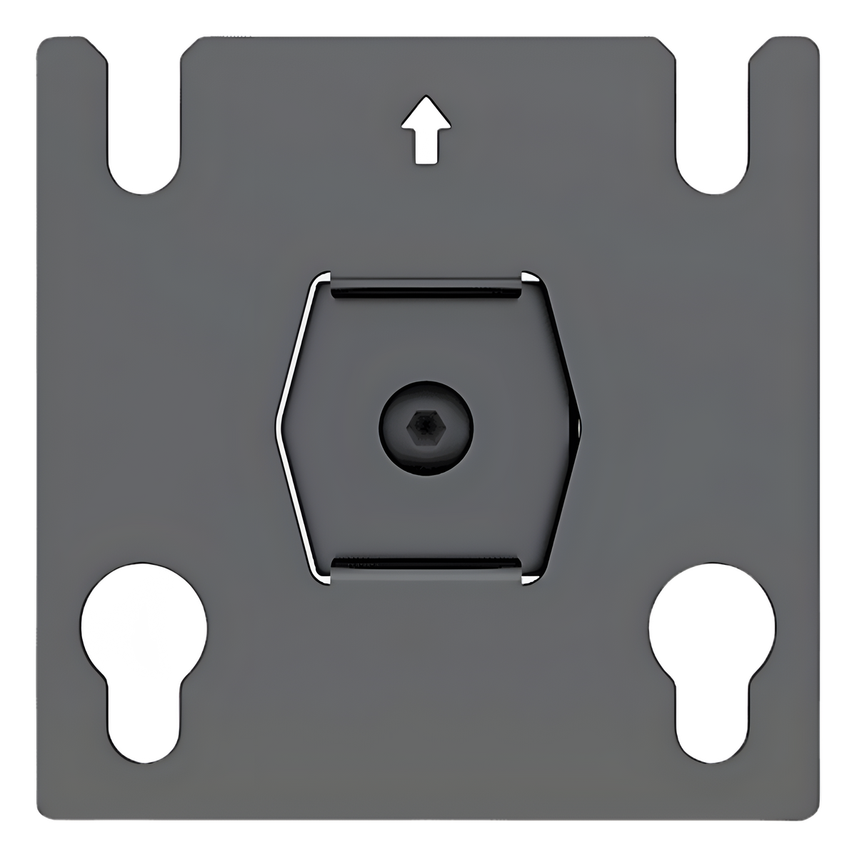Accesorio - Placa Adaptadora para Panel LED 20 x 20.5 mm | Dimensiones 64 x 64 x 2 mm | Diámetro de Orificio Ø10.3 mm | Separación de Orificios 40 mm.