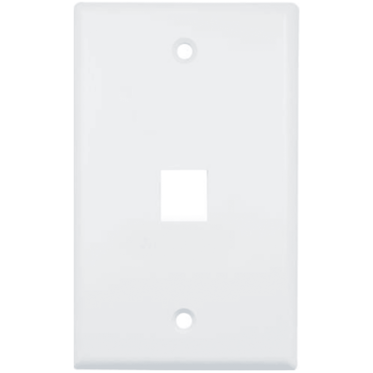 Placa de Pared (Face Plate) / 1 Puerto / Color Blanco / Caja con 20 Piezas / ABS