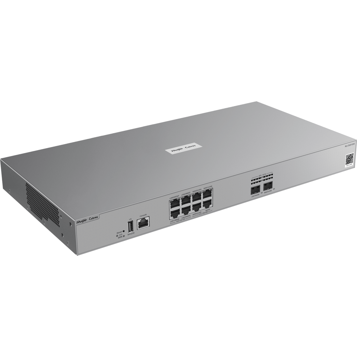 Router Cloud-Managed / 8 Gbps Throughput / 4 x GE RJ45 + 4 x 2.5GE RJ45 + 2 x 10GE SFP+ / SD-WAN / Anti-DoS/DDoS / 1 RU Rack / Línea Cybrey