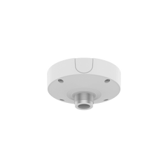 Base de Montaje para Techo SBP-180CMB / Aluminio / Color Blanco RAL9003 / Diámetro 180 mm / Peso 970 g / Tornillo TR30 / Orificio Conduit 19.1 mm / Compatible con Múltiples Modelos Hanwha