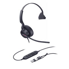 Diadema Alámbrica Yealink UH46 Mono USB-C/A Certificada con Microsoft Teams