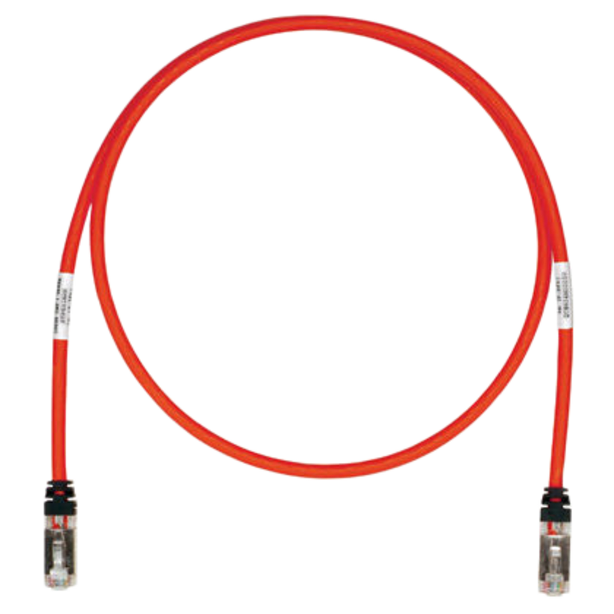 Patch Cord Cat6A, Blindado S/FTP, CM/LS0H, 2.5 Metros (8.20 Pies), Color Rojo
