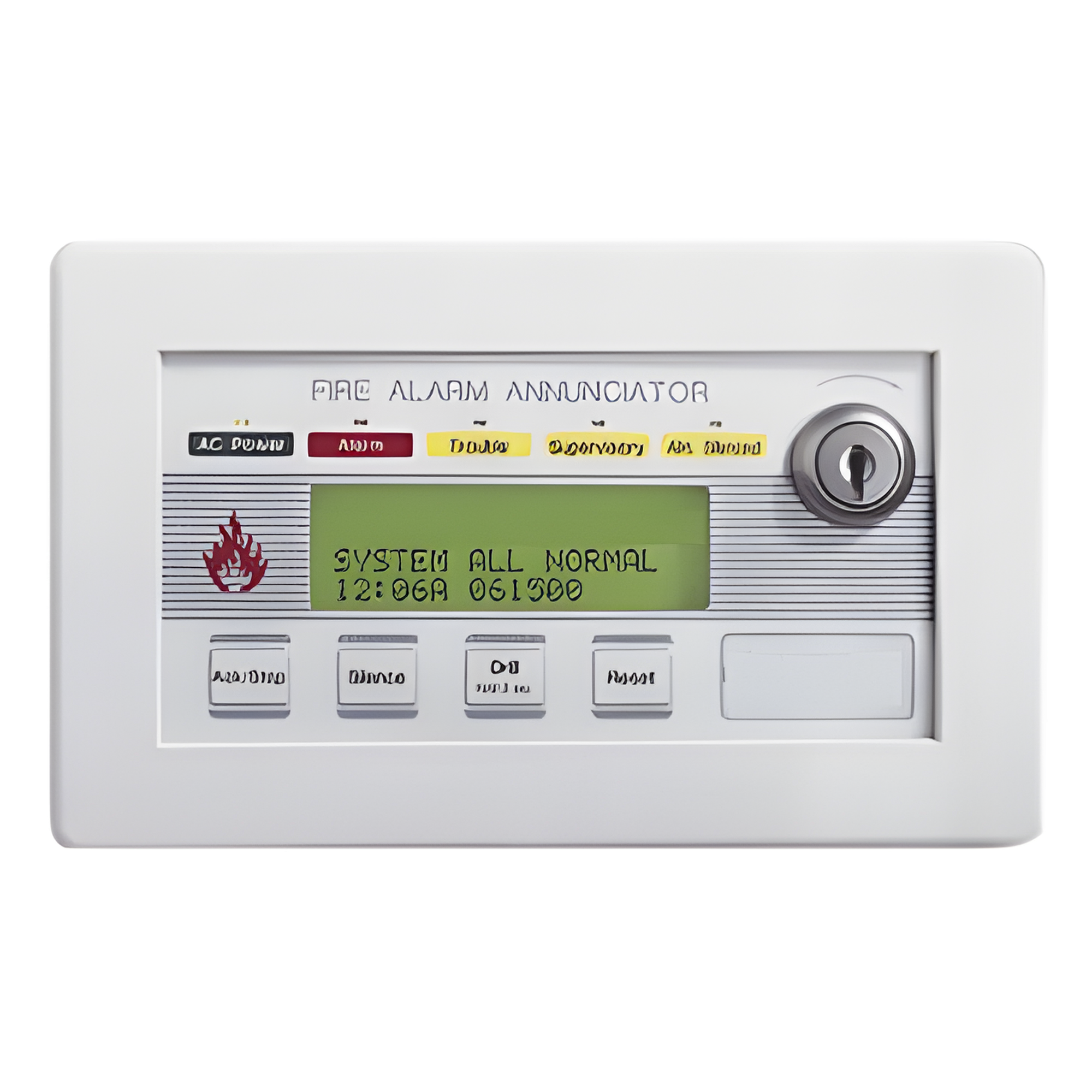 Anunciador remoto de incendio con LCD retroiluminado de 80 caracteres, compatible con NFS2-640 y NFS-320