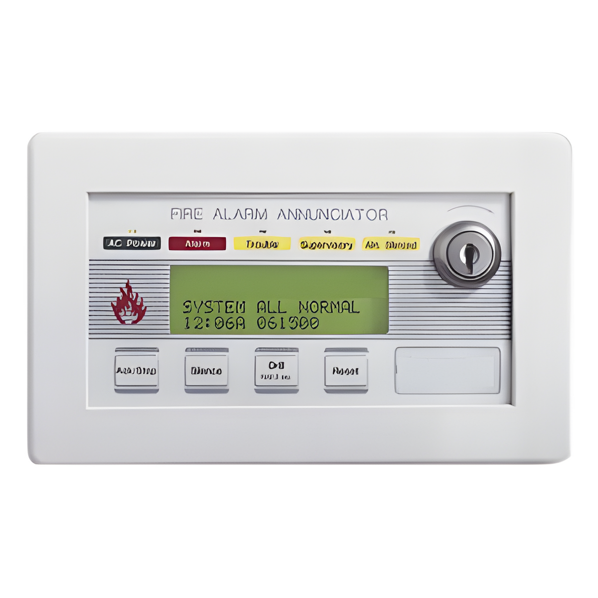 Anunciador remoto de incendio con LCD retroiluminado de 80 caracteres, compatible con NFS2-640 y NFS-320