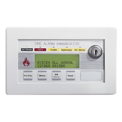 Anunciador remoto de incendio con LCD retroiluminado de 80 caracteres, compatible con NFS2-640 y NFS-320
