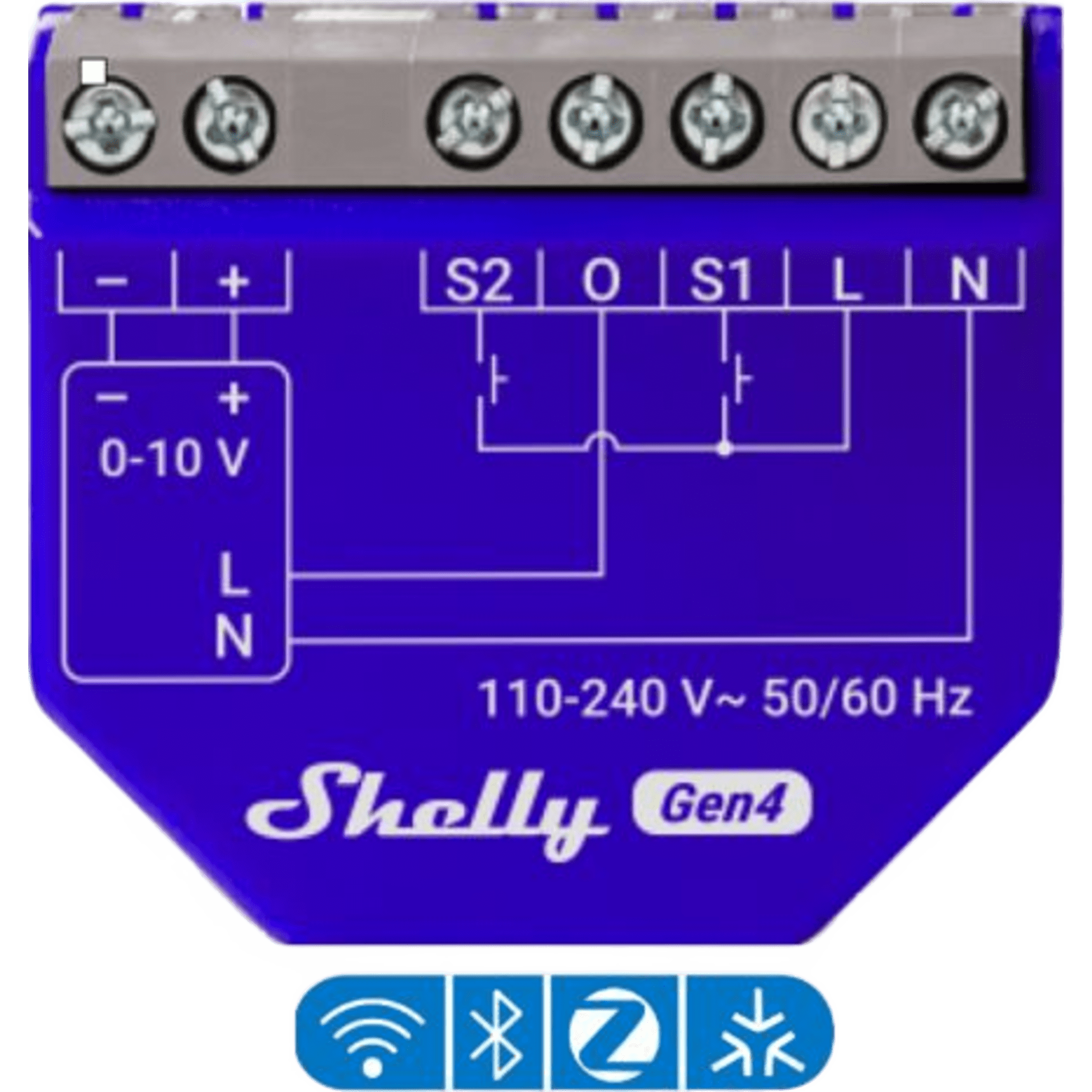 Controlador de Atenuacion Inteligente / 0-10V y 1-10V / Wi-Fi, Matter y Zigbee / ESP32-C6 / 110-240 VAC / 13 A / PM Gen4