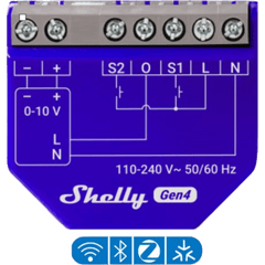 Controlador de Atenuacion Inteligente / 0-10V y 1-10V / Wi-Fi, Matter y Zigbee / ESP32-C6 / 110-240 VAC / 13 A / PM Gen4