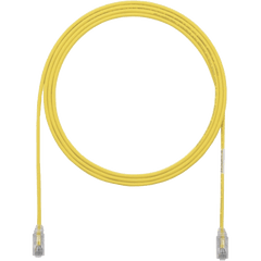 Cable de Parcheo UTP Cat6A, CM/LSZH, Diámetro Reducido (28AWG), Color Amarillo, 10 Metros (32.81 Pies)