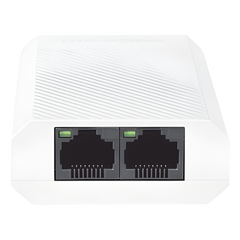 Extensor PoE+ (30 Watts Entrada) / 100 Mbps con 2 Salidas PoE+ (30 Watts Totales de Salida) / Uso Interior / Podemos Alimentar 2 Cámaras IP