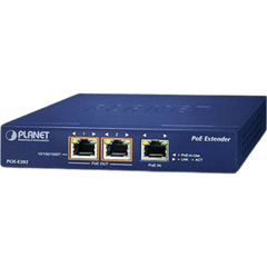 Extensor PoE Gigabit / 1 Puerto PoE+ a 2 Puertos 802.3af/at / Hasta 200 Metros / Metal / Plug and Play / Montaje en Pared