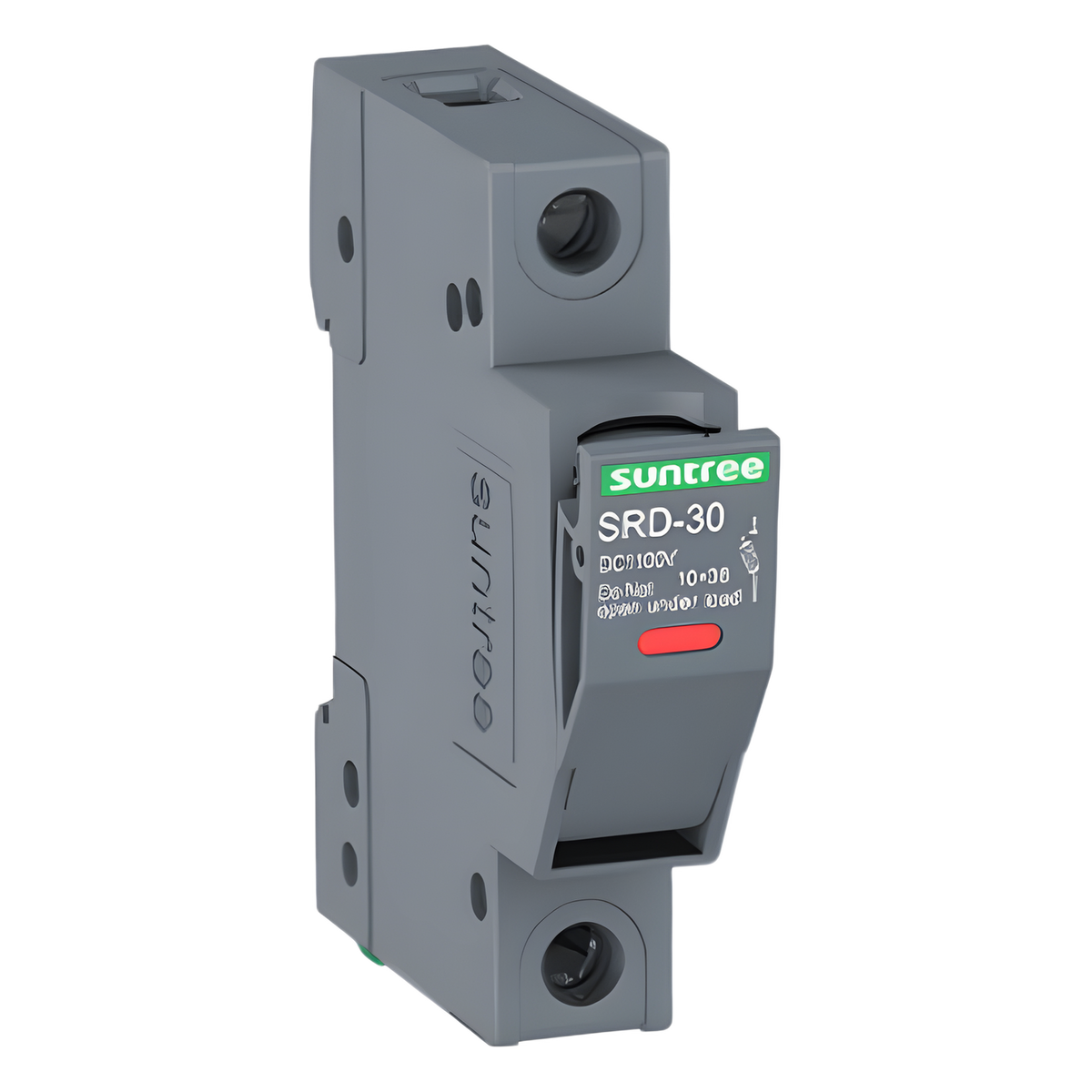 Porta Fusible CD 1000V 1 Polo Riel Din