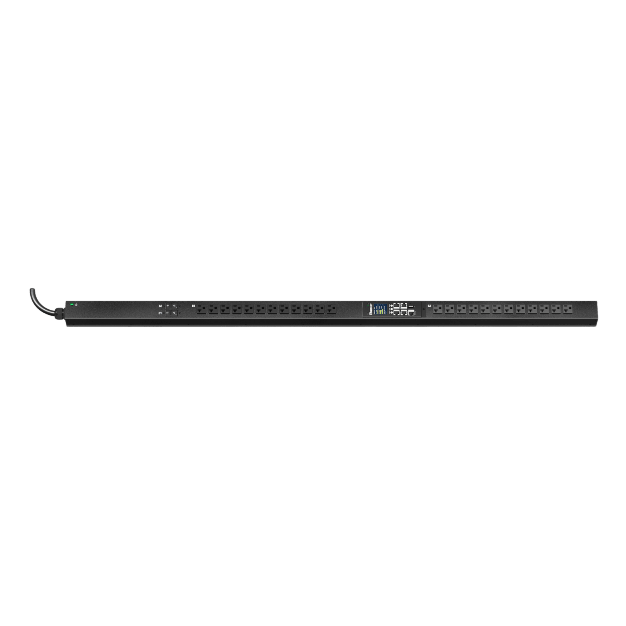 PDU ES2P Monitoreable (MI) para Distribución de Energía, Enchufe de Entrada NEMA L5-30P, Con 24 Salidas NEMA 5-20R, de Instalación Vertical, 120 Vca, 30 Amp