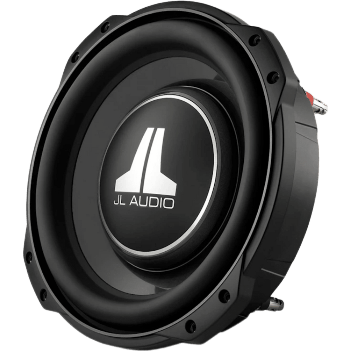 Subwoofer para Coche de Línea Fina / 10" (25.4 cm) / Dual 8 &Omega; / 400 W RMS / Cono de Polipropileno Relleno de Minerales / Terminal con Botones / Profundidad de Montaje 83 mm (3.25 in) / Xmax 15.2 mm (0.6 in)