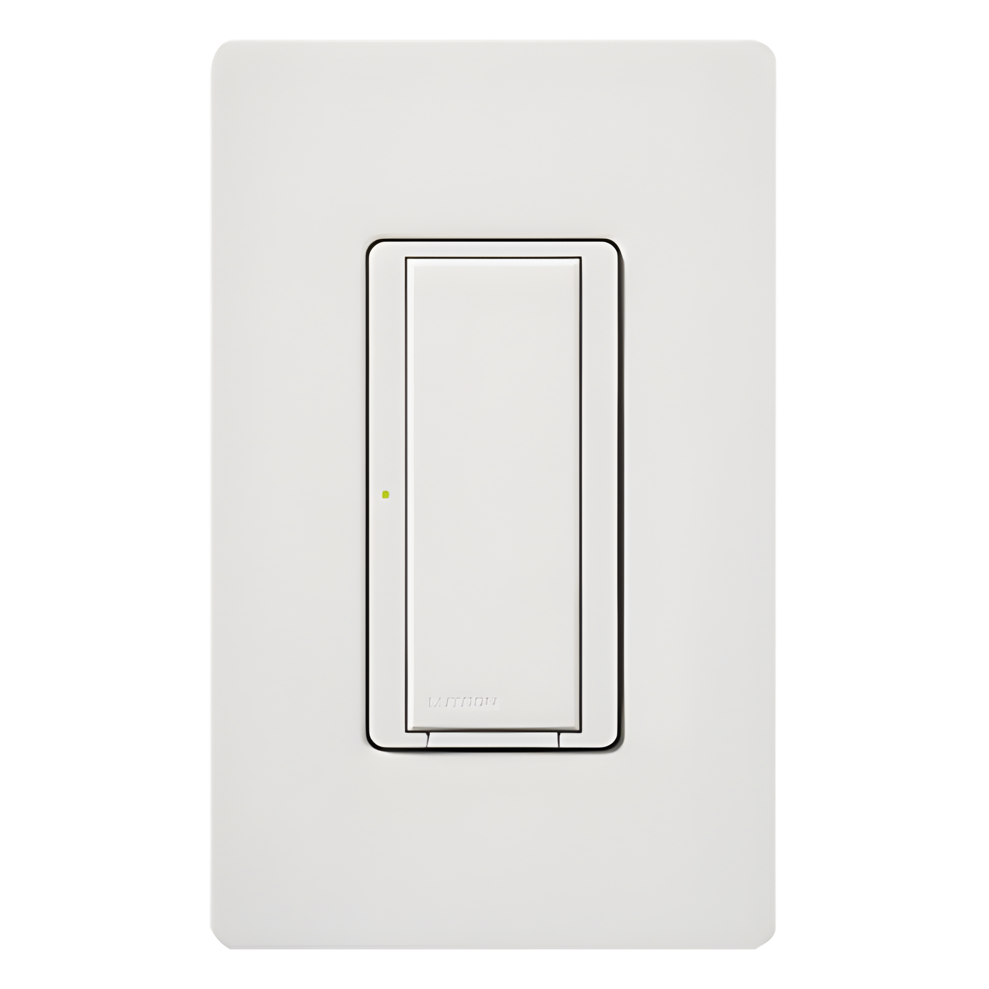Interruptor inalámbrico on/off Maestro Wireless para iluminación de 6 A y ventiladores de hasta 1/10 HP, 120 V, requiere neutro, compatible con hub Vive, color blanco