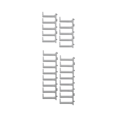 Kit de Dedos Para Administración de Cables en Gabinetes FlexFusion™, de 42 o 45 UR,  Dedos de 100 mm de Longitud, Color Blanco