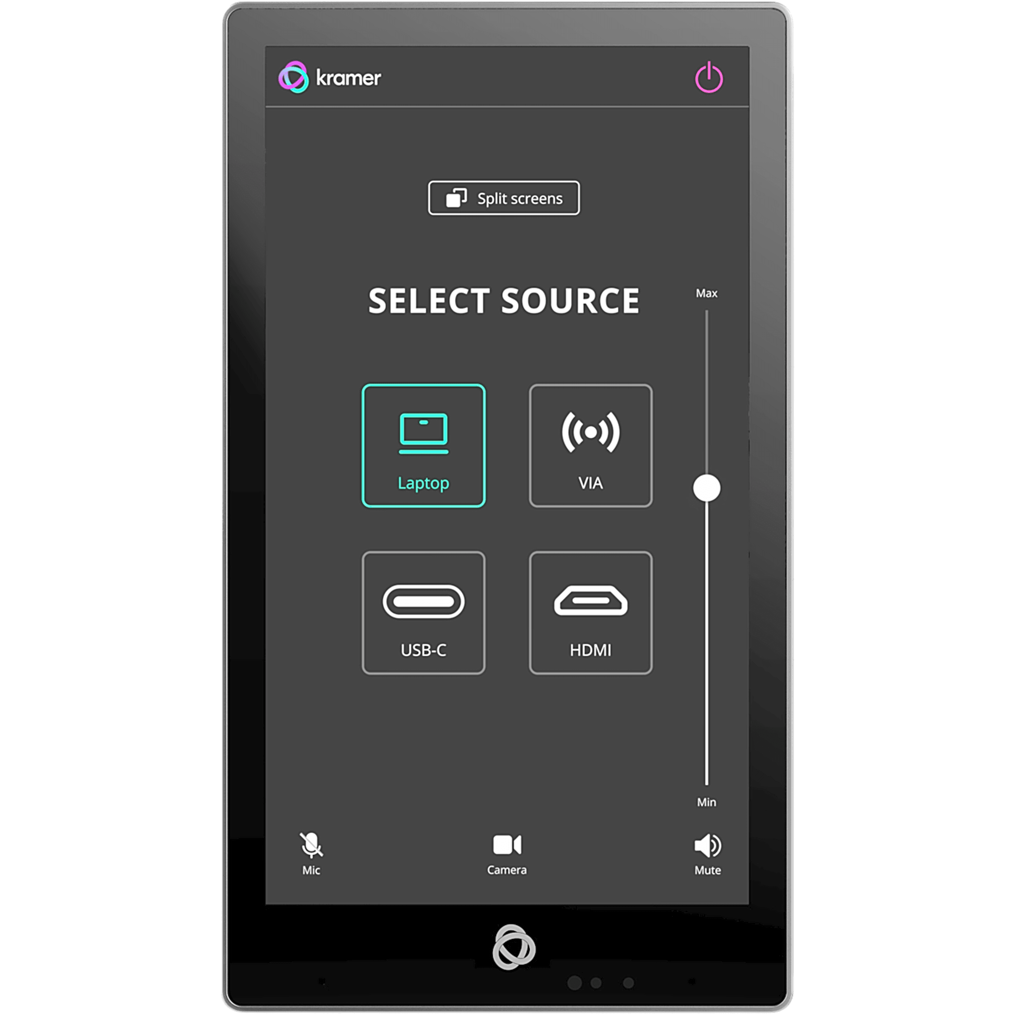 Panel Táctil 5.5" IPS | Resolución 720x1280 | Multi-Touch | Android 11 | PoE 802.3af | Wi-Fi 6 | Altavoz y Micrófono Integrados | Montaje en Pared | Kramer