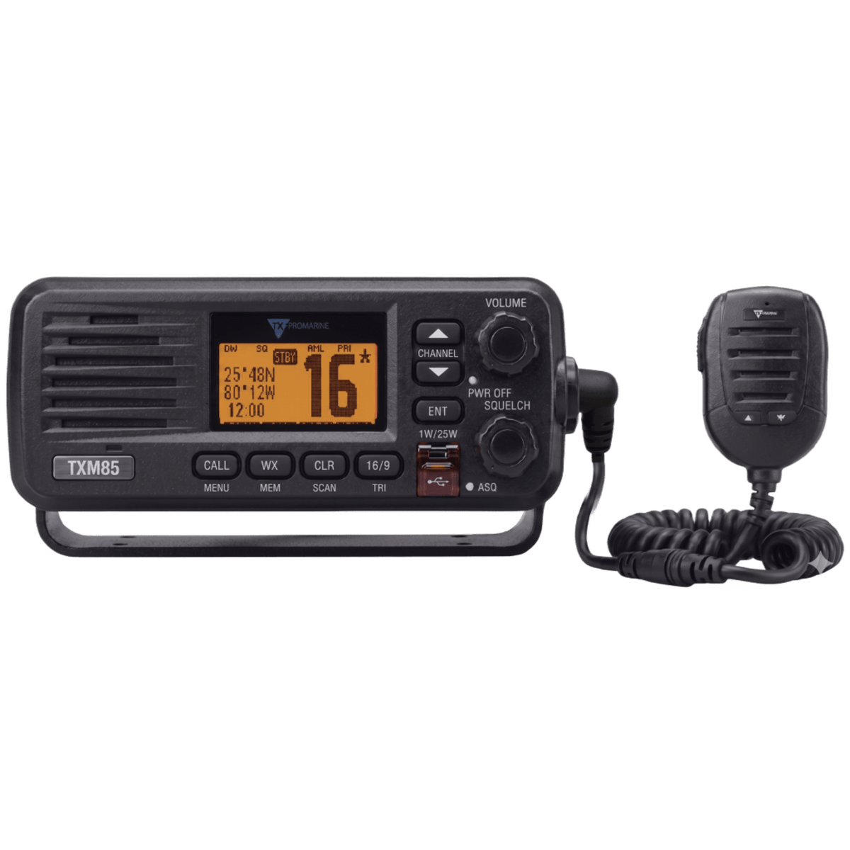 TXM85 Radio VHF Marino Profesional 25W IPX7 Sumergible |