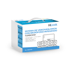 (MICRÓFONO Integrado) Kit TurboHD 1080p Lite / DVR 4 canales / Audio por Coaxitron / 4 Cámaras Bala de Policarbonato con Micrófono Integrado
