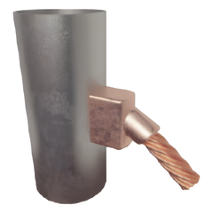 Molde para soldadura exotermica para cable 1/0 a tubo de 2" a 4"