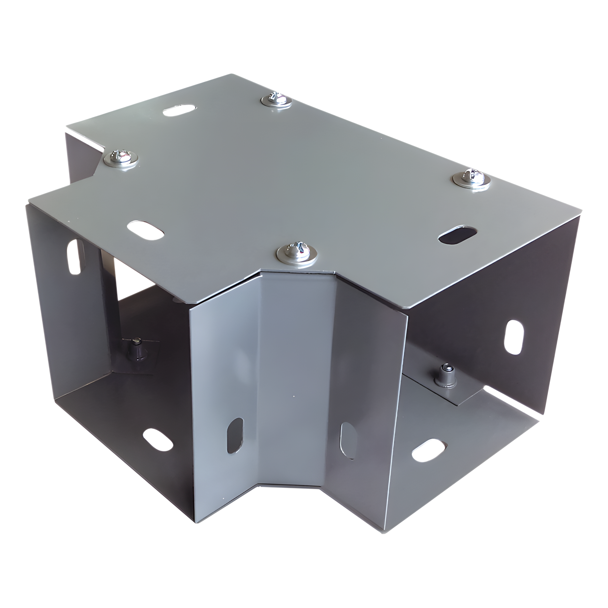 Derivación "T" horizontal 100 x 100 mm (3.94 x 3.94 pulg.), fabricado en lámina de acero al carbón